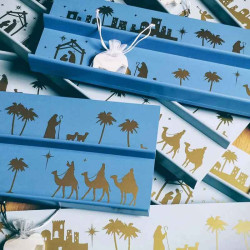 Chemin de l'Avent calendrier en bois