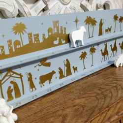 Calendrier de l'Avent perpétuel bois bible