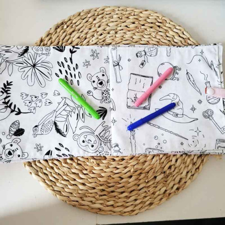 Couverture De Livre Extensible Pivoine – Lavable, Pour Livres Jusqu’à 9x11 Pouces, En Nylon élastique