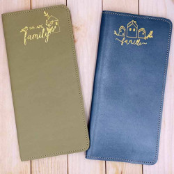 Protèges livrets de famille personnalisés en cuir