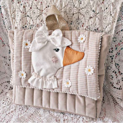 Cartable oie - Sac à dos maternelle fille personnalisable