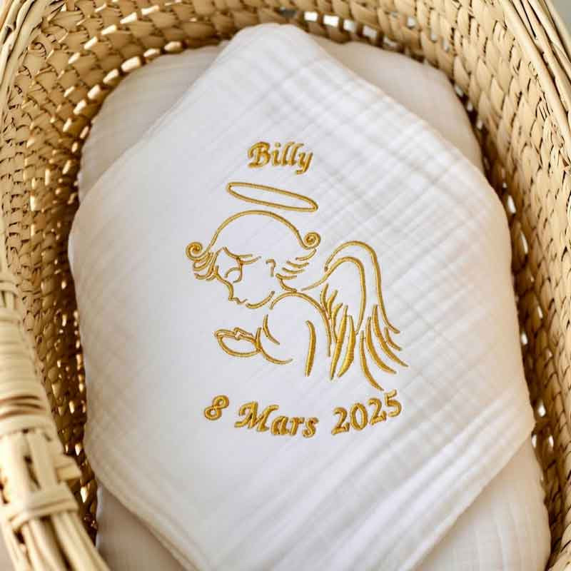 Lange personnalisé avec date de naissance