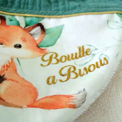 Bavoir bandana personnalisé garçon animal renard