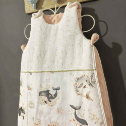 Gigoteuse bébé faite main tissu océan