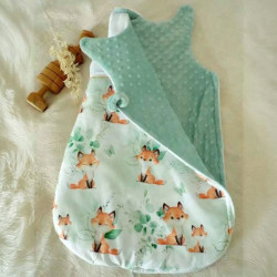 Gigoteuse bébé mi-saison tissu renards