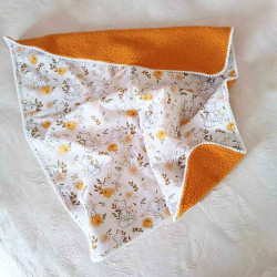 Couverture bébé renards fausse fourrure