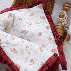 couverture bébé chaude doublée fausse fourrure