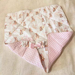 Couverture minky bébé multifonction personnalisée France