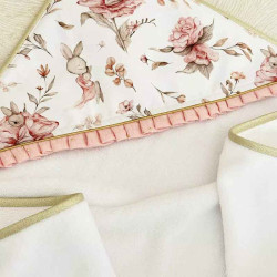 Cape de bain bébé cadeau de naissance fille