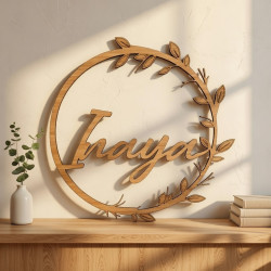 Décoration murale avec prénom en bois