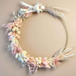 couronne décorative de fleurs mariage