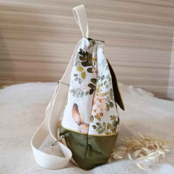 Sac à dos enfant coton à motifs fait main en France