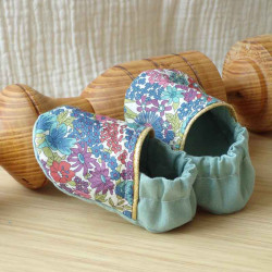Chaussons bébé liberty faits main