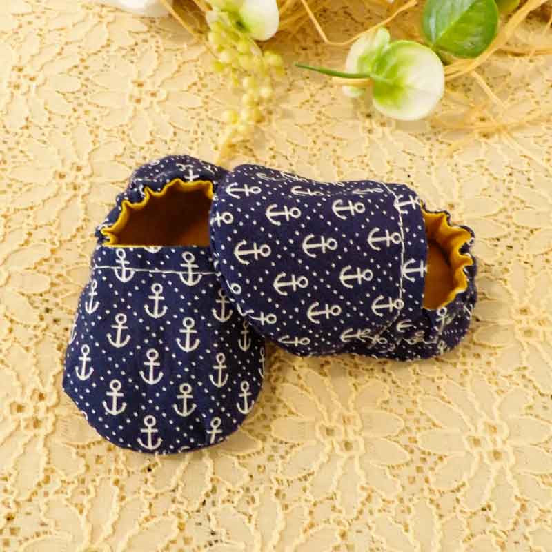 Chaussons bébé souples et réversibles en coton oeko-tex