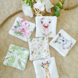 Lingettes lavables débarbouillettes Bébé en Bambou oeko-tex