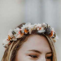 Couronne de fleurs pour cheveux
