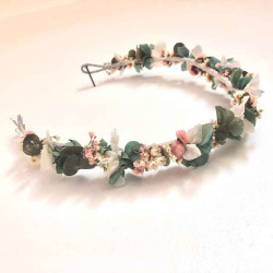 Couronne de fleurs séchées mariage
