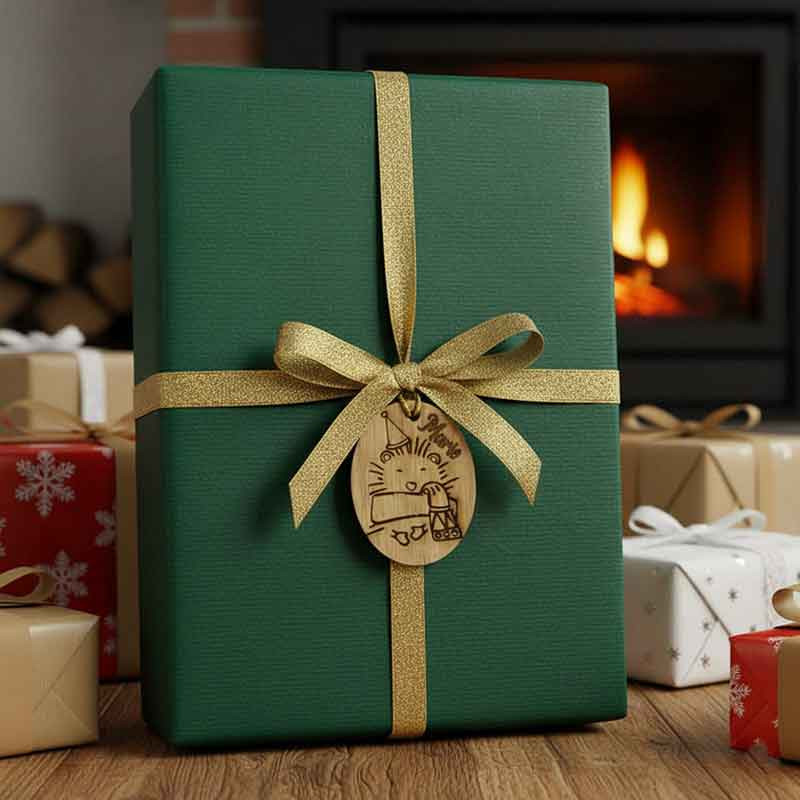 Médaillons prénom en bois pour cadeau enfant