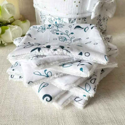 Cadeau zéro déchet  ensemble panière et lingettes réutilisables