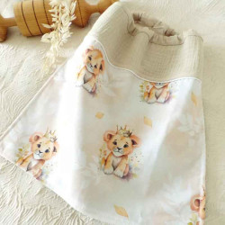 Bavoir maternelle Serviette de cantine élastiquée personnalisable