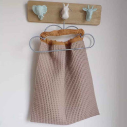 Serviette élastiquée cantine fait main