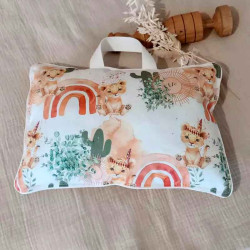 Coussin de sieste enfant tissu tigre