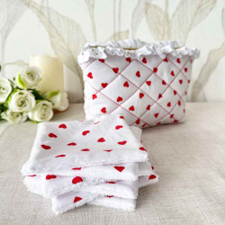 Coffret cadeau zéro déchet : Lingettes lavables et trousse de rangement
