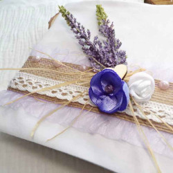 Livre d'or baptême thème champêtre