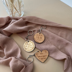 Porte-Clés personnalisés en bois Evénement