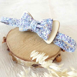 Noeud papillon bois et liberty