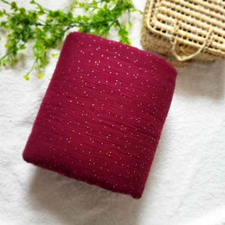 Couverture double gaze à pois dorés personnalisable pour bébé