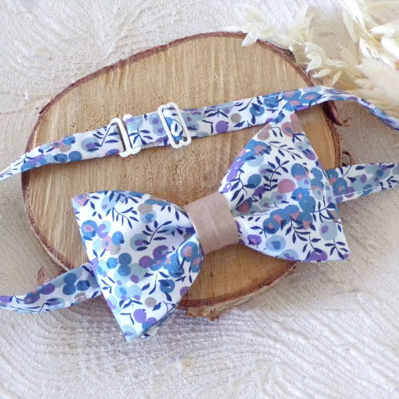Nœud papillon Liberty et satin personnalisable