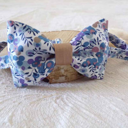 Noeud papillon liberty fait main en France