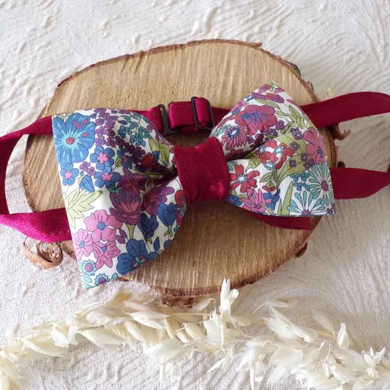 Nœud papillon liberty et satin - enfant et adulte