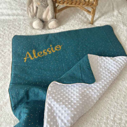 plaid bébé double gaze personnalisé