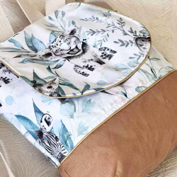Sac à dos garçon tissu Savane personnalisé