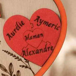 Décoration coeur personnalisée pour St Valentin
