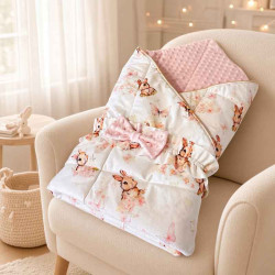 Grande couverture chaude bébé fille rose