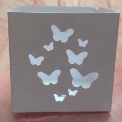Boîte à dragées personnalisée dessin papillons