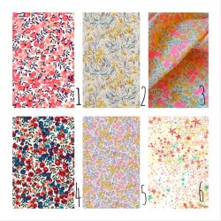 Nuancier des tissus liberty des chaussons