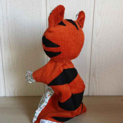 Marionnette à Main Tigre En Peluche - Jouet Pour Enfants, Storytelling, Jeux - Environ 26x20 Cm - Cadeau Anniversaire, école